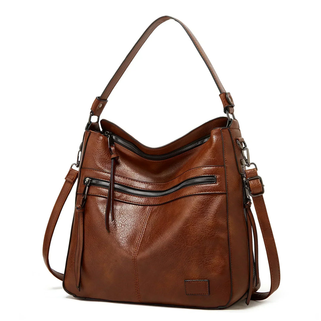 Muriel's Timeless Elegance | Leather Shoulder Bag
