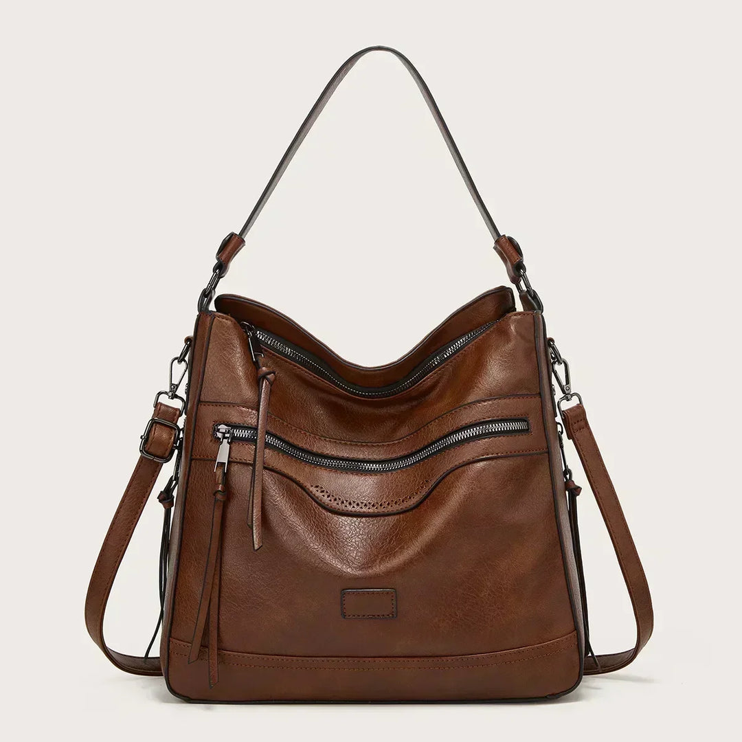 Muriel's Timeless Elegance | Leather Shoulder Bag
