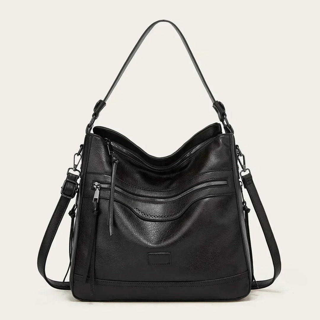 Muriel's Timeless Elegance | Leather Shoulder Bag