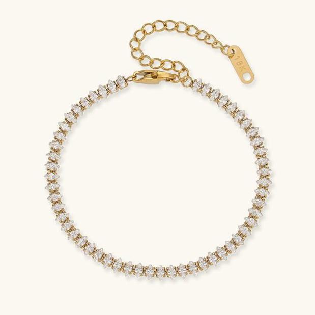 Wisteria Diamond Tennis Bracelet" can be rewritten as "Wisteria Elegance Diamond Tennis Bracelet.