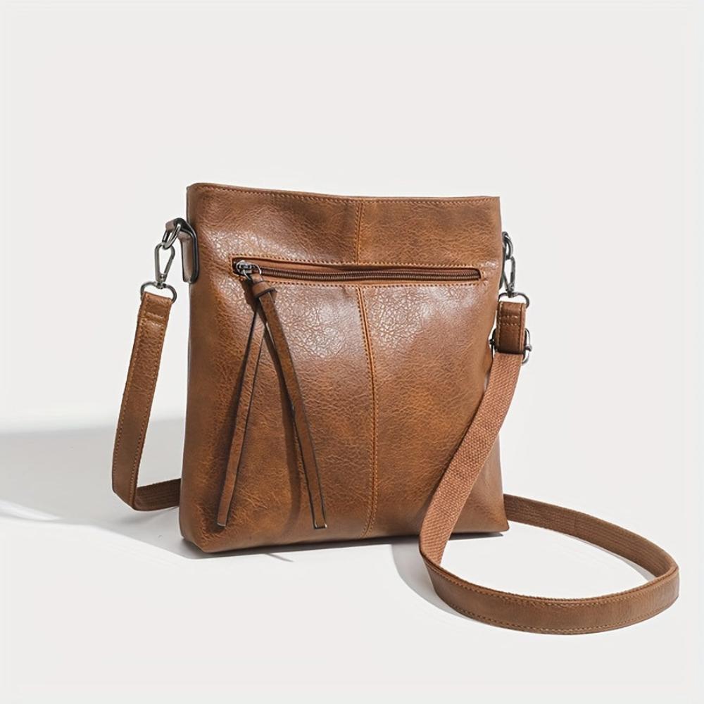 Lena Vintage-Inspired Square Crossbody Bag