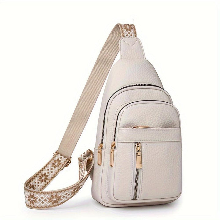 Retro Hazel Crossbody Bag with Chest Design