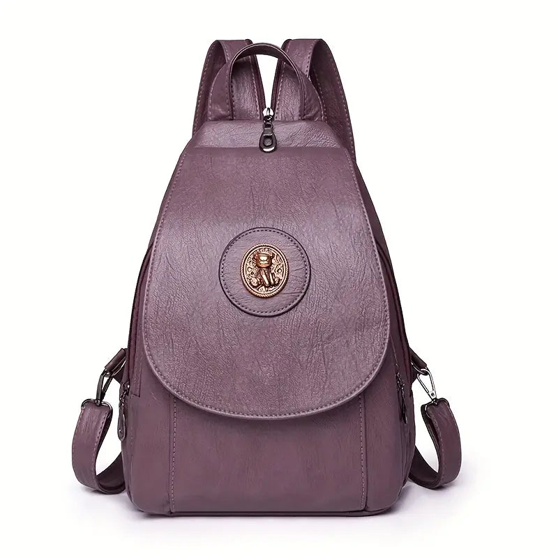 Mira's Customizable Vintage Denim Backpack