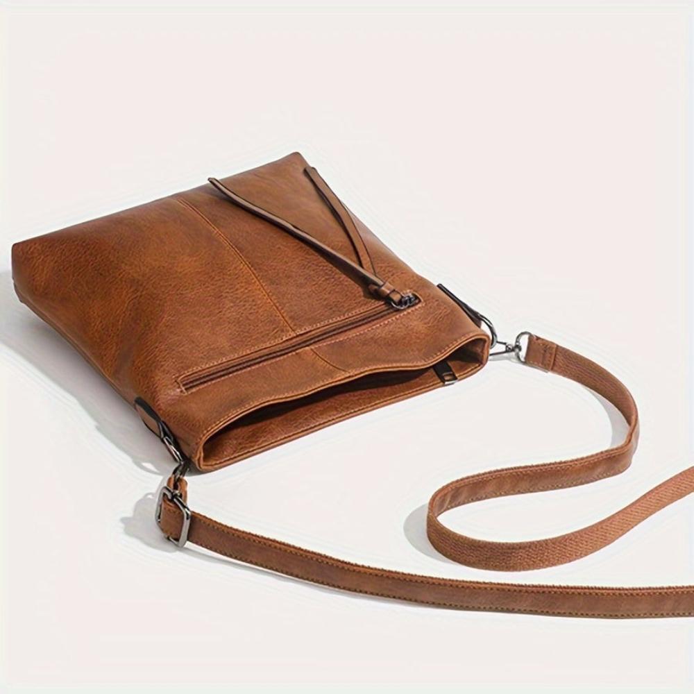 Lena Vintage-Inspired Square Crossbody Bag