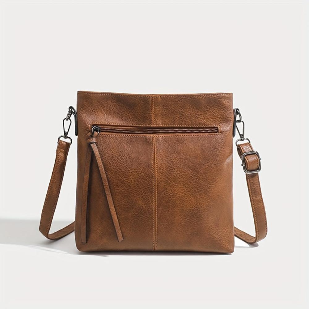 Lena Vintage-Inspired Square Crossbody Bag