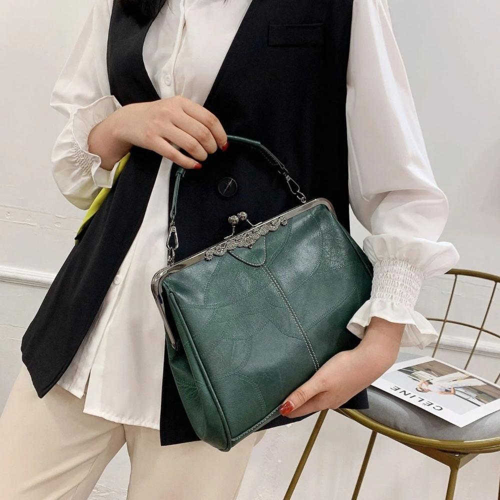 Retro Kiss-Lock Handbag