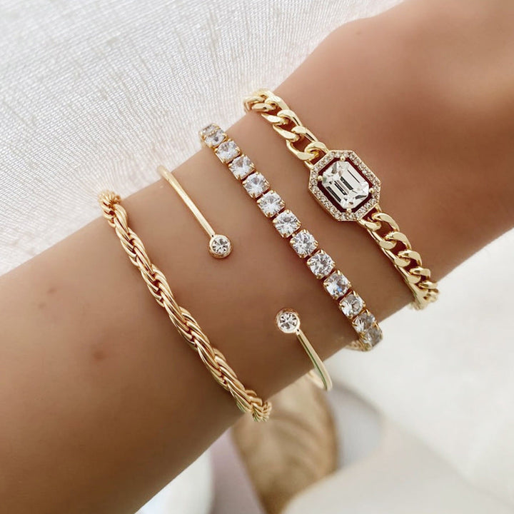 Venus Bracelet Set - 4 Elegant Pieces